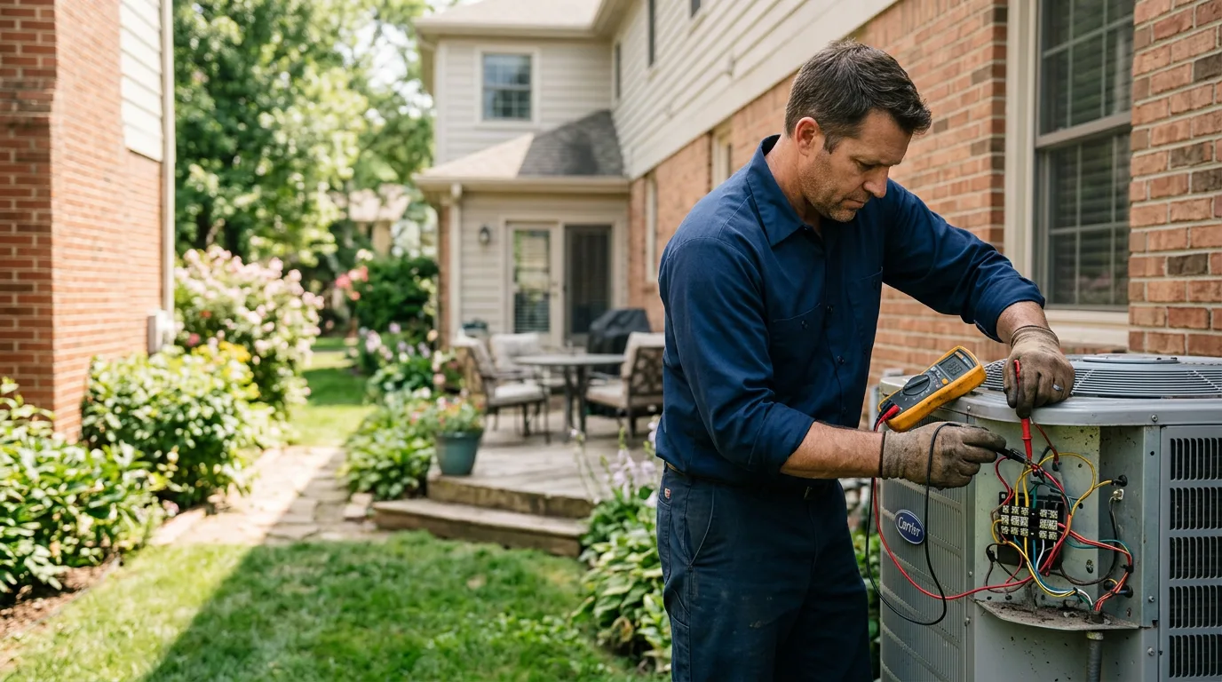 HVAC technician working near Palo Verde, CA